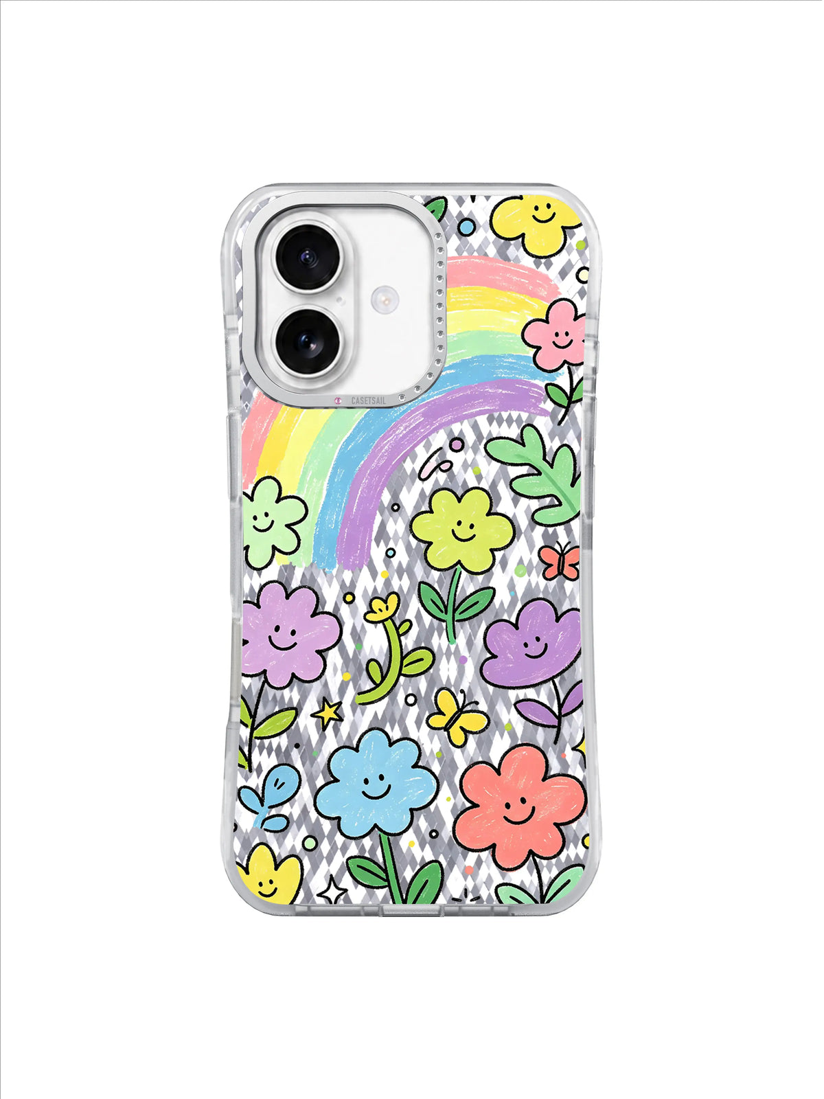 Mushroom Flower Carnival pattern içeren iPhone 17 kılıfı