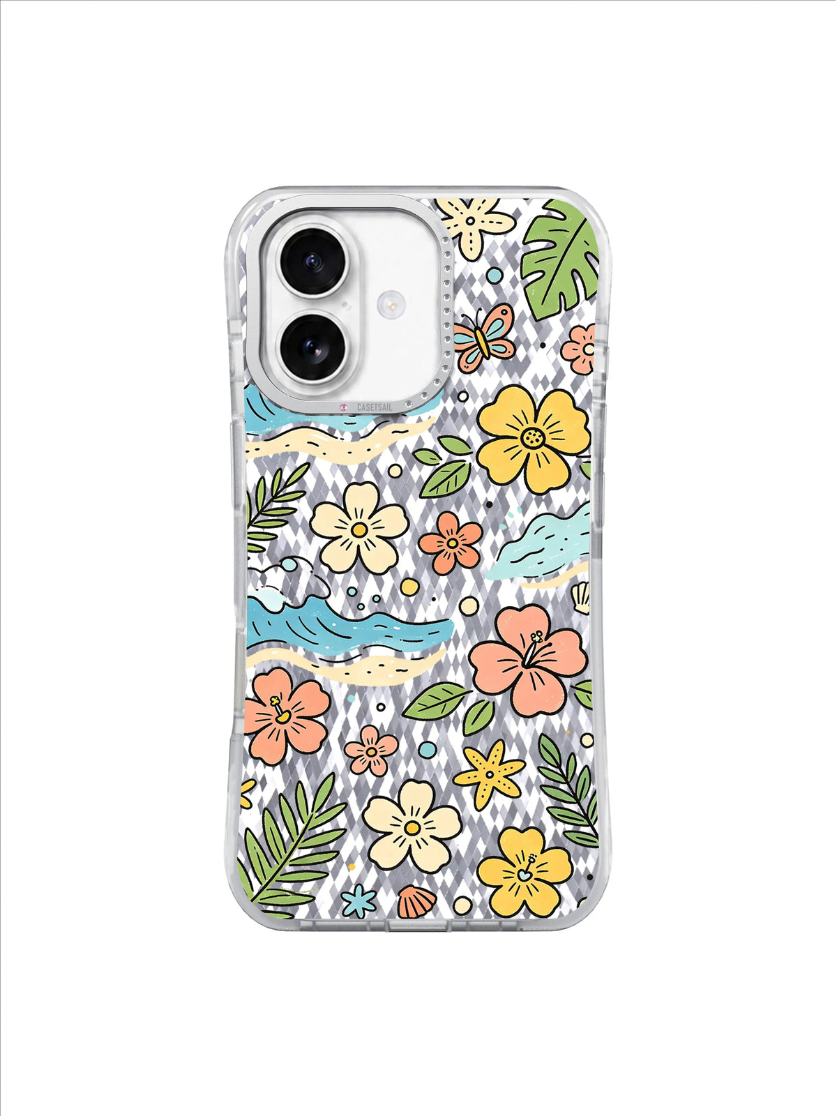 Seaside Wildflower Shore içeren iPhone kılıfı