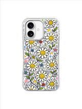 Daisy Face Confetti on an iPhone 17 case