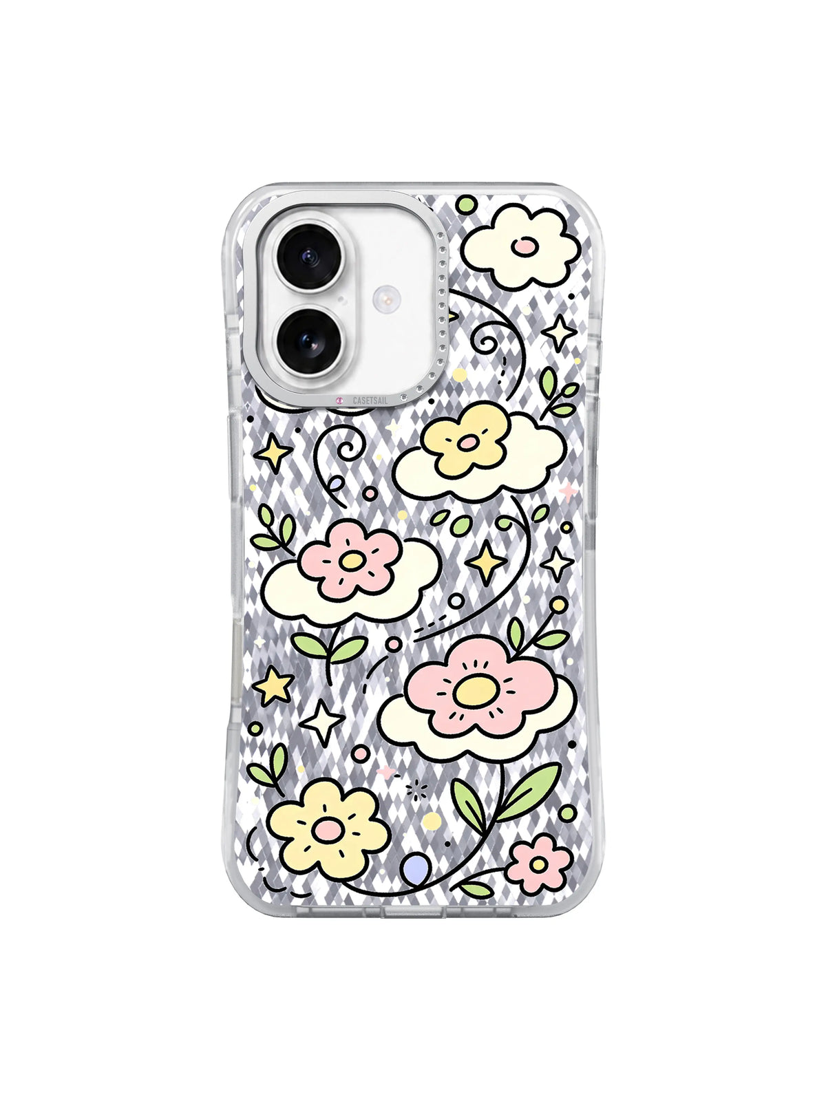 Sunny Cloud Meadow pattern içeren iPhone 17 kılıfı