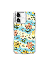 Coastal Butterfly Garden on an iPhone 17 case