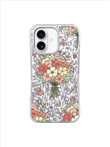 Tatlı Aşk Çiçeği iPhone 17 Kılıfı - Romantik Kalp Çiçek Sanatı