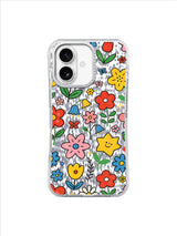 Big Red Flower Pop on an iPhone 17 case