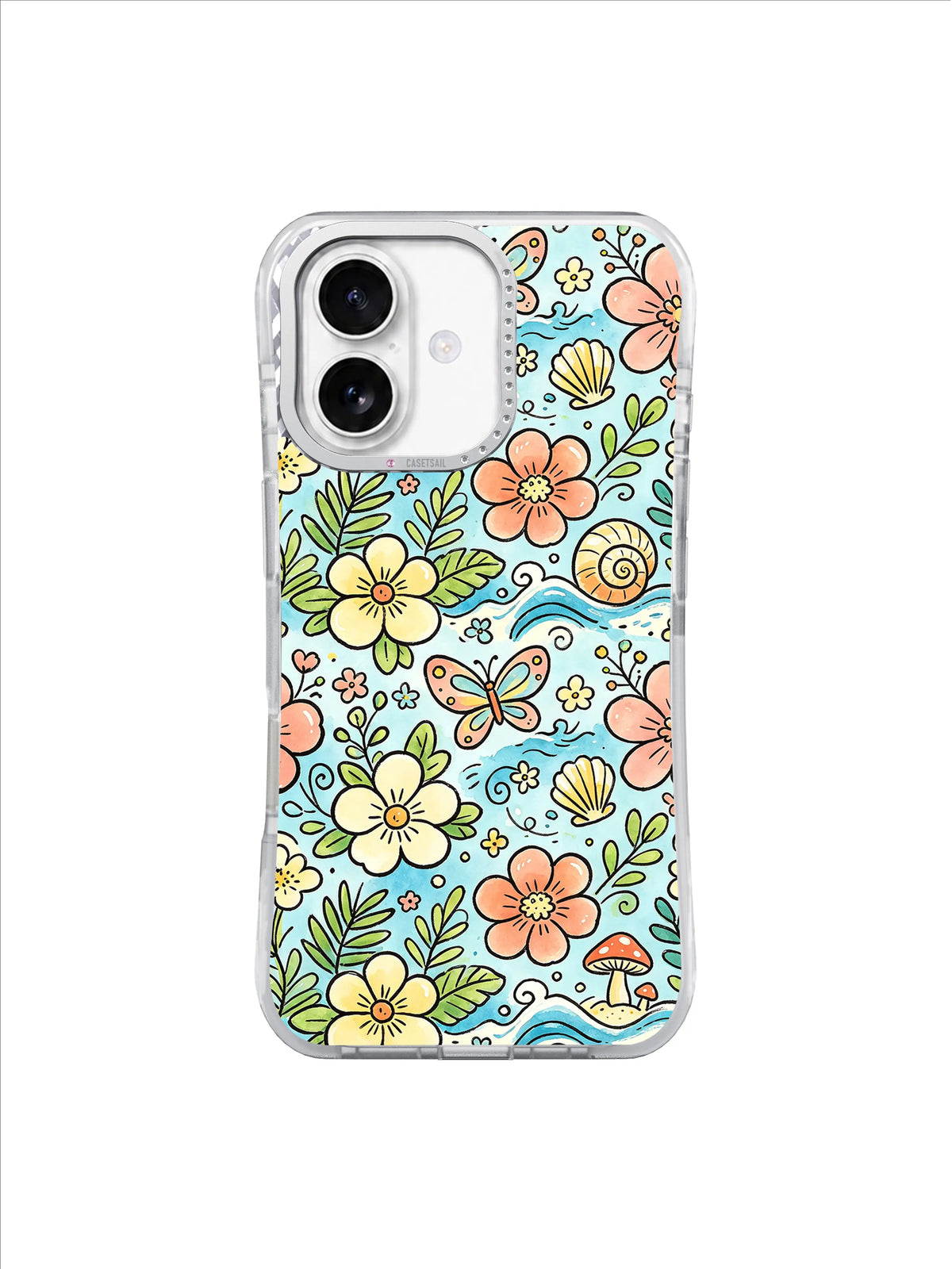 Hibiscus Ocean Breeze içeren iPhone kılıfı