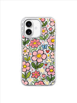 Ultimate Happy Garden iPhone 17 Kılıfı - Renkli Karalama Çiçekler