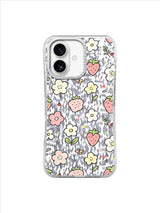 Cottage Berry Garden pattern on an iPhone 17 case