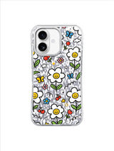 Happy Bloom Meadow pattern içeren iPhone 17 kılıfı