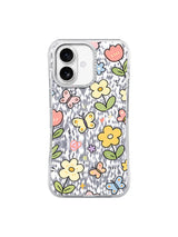 Aqua Butterfly Wreath pattern on an iPhone 17 case