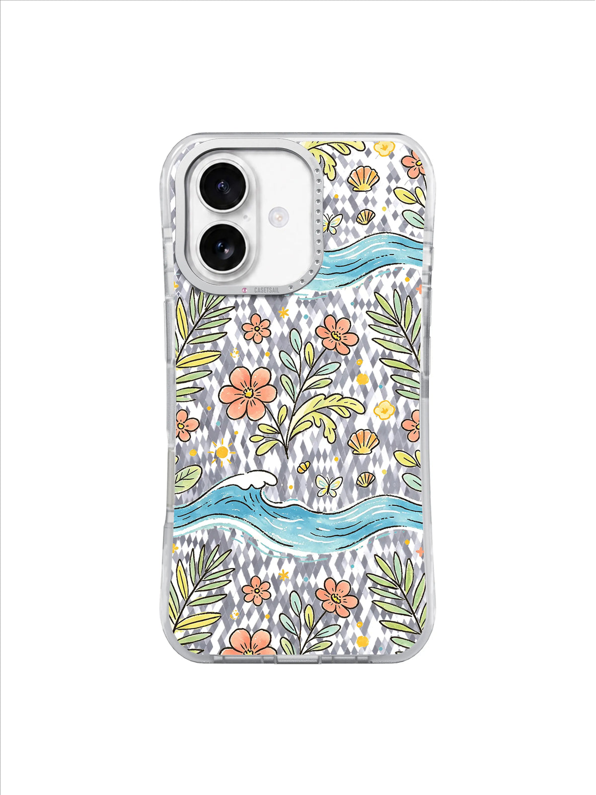 Tropical Shell Garden içeren iPhone kılıfı