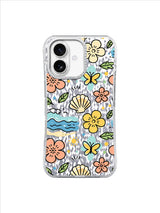Coral Flower Lagoon on an iPhone 17 case