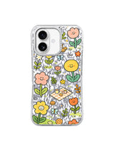 Peach Cookie Picnic pattern on an iPhone 17 case