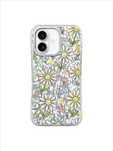 Cream Daisy Sparkle pattern içeren iPhone 17 kılıfı