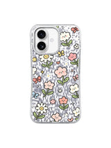 Peach Butterfly Picnic pattern on an iPhone 17 case