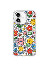 Retro Flower Party artwork gallery view 1 on an iPhone 17 case
