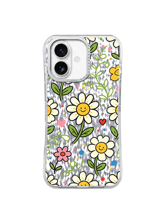 Daisy Smile Universe artwork gallery view 1 on an iPhone 17 case