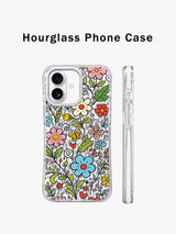 Ultimate Happy Garden iPhone 17 Kılıfı - Renkli Karalama Çiçekler