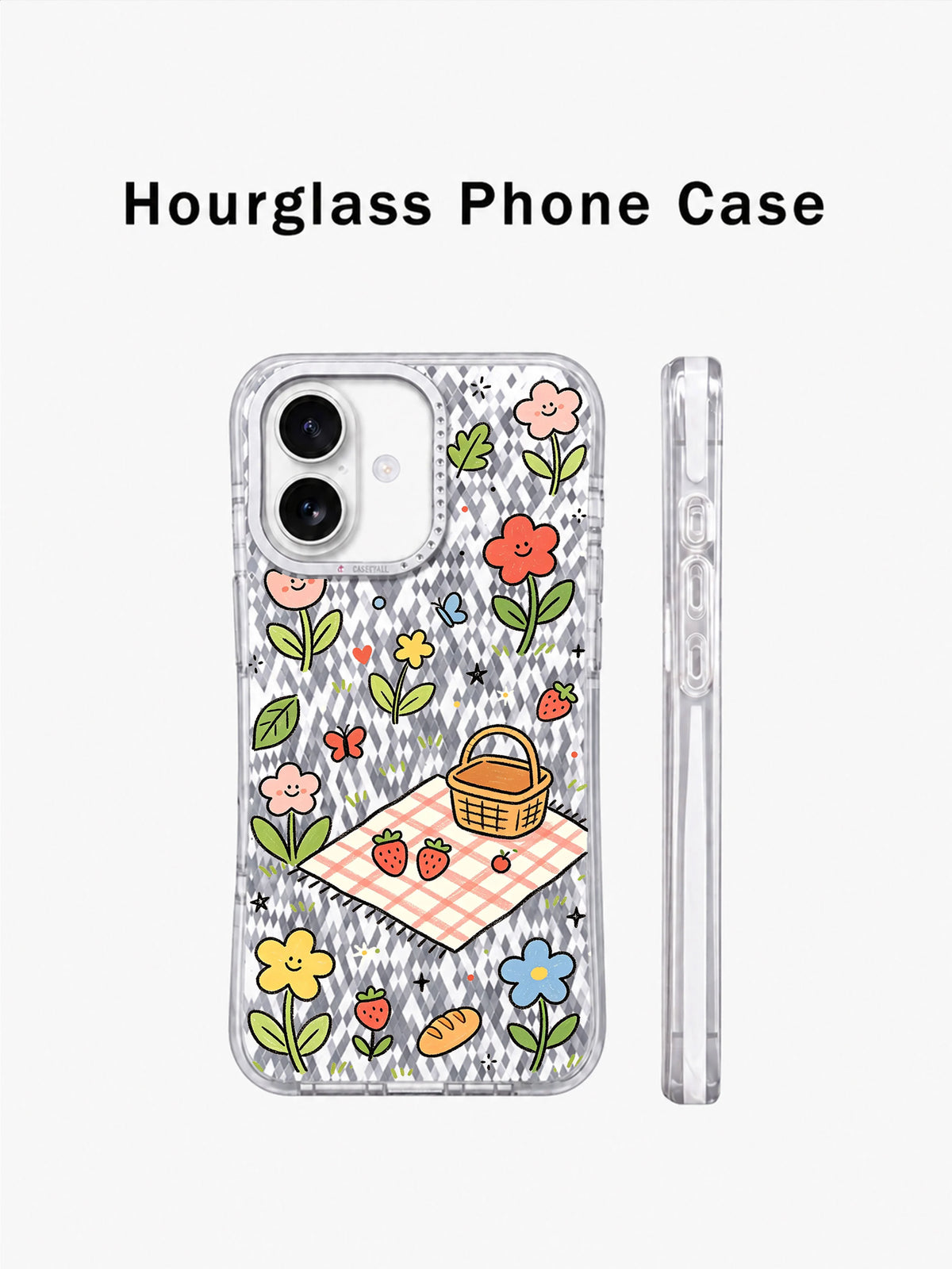 Happy Meadow Picnic artwork gallery view 8 on an iPhone 17 case