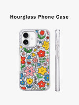 Retro Flower Party artwork gallery view 2 on an iPhone 17 case