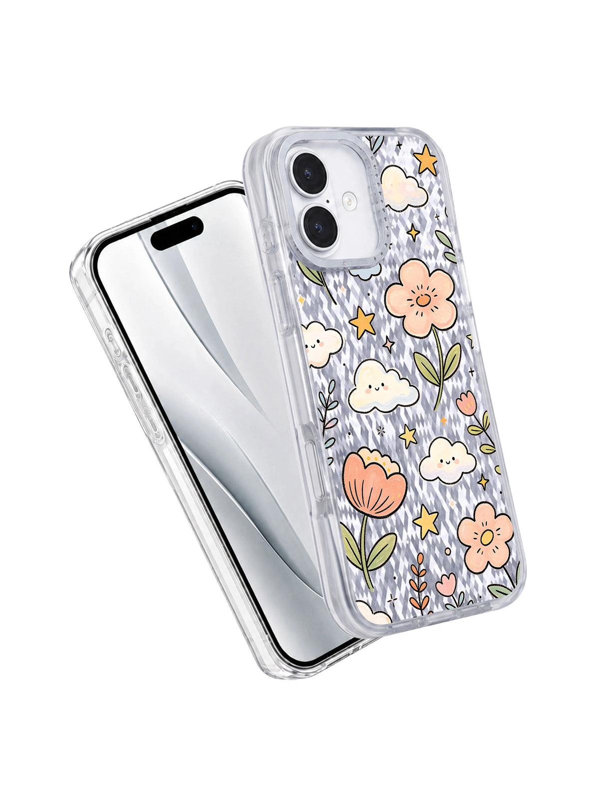 Çiçek Bulutu Rüya Bahçesi görseli galeri görünümü 2 içeren iPhone 17 kılıfı