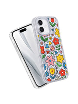 Retro Flower Party artwork gallery view 3 on an iPhone 17 case