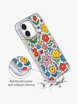 Retro Flower Party artwork gallery view 4 on an iPhone 17 case