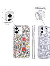 Tatlı Aşk Çiçeği iPhone 17 Kılıfı - Romantik Kalp Çiçek Sanatı