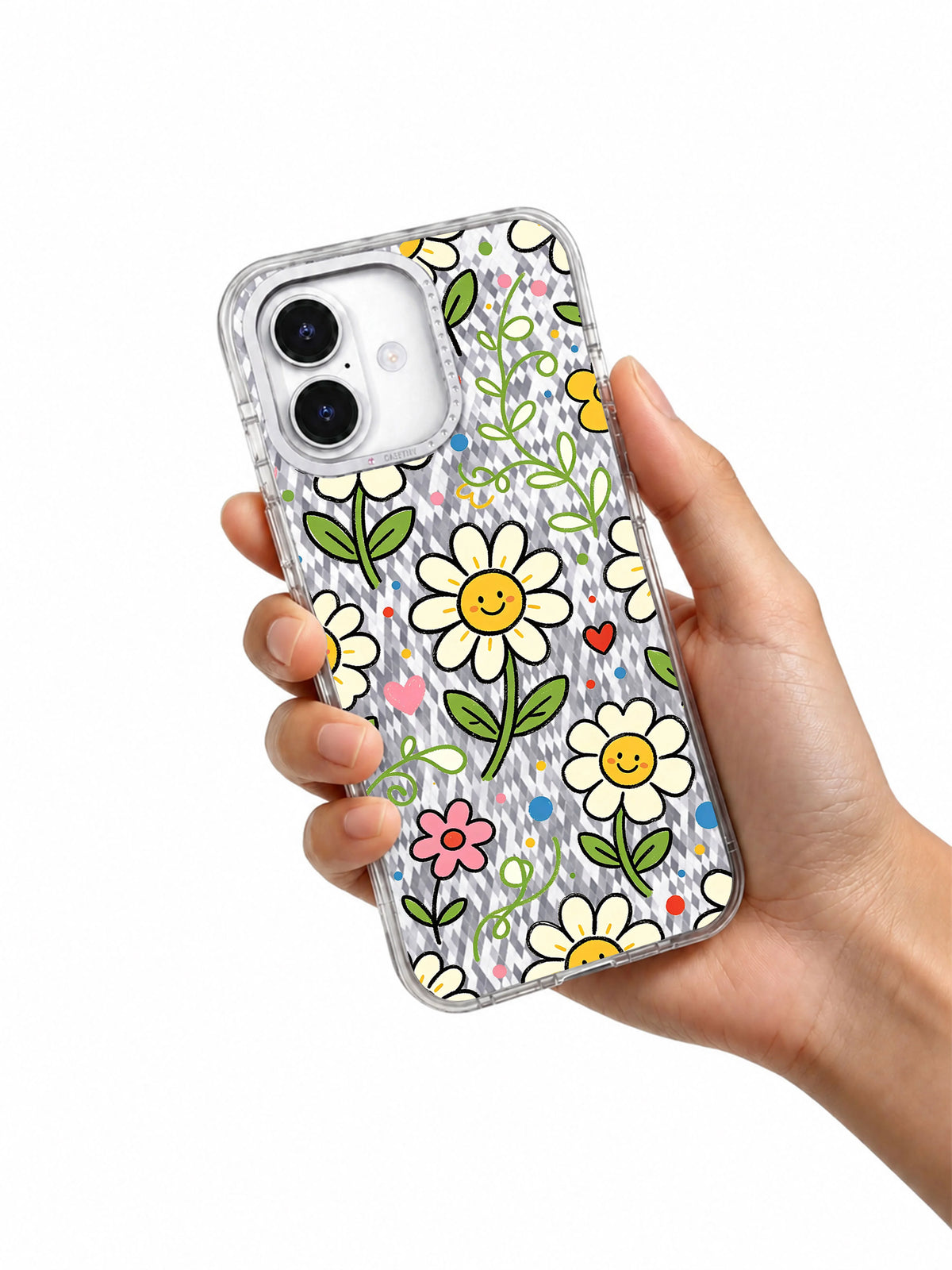 Daisy Smile Universe artwork gallery view 6 on an iPhone 17 case