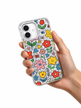 Retro Flower Party artwork gallery view 7 on an iPhone 17 case