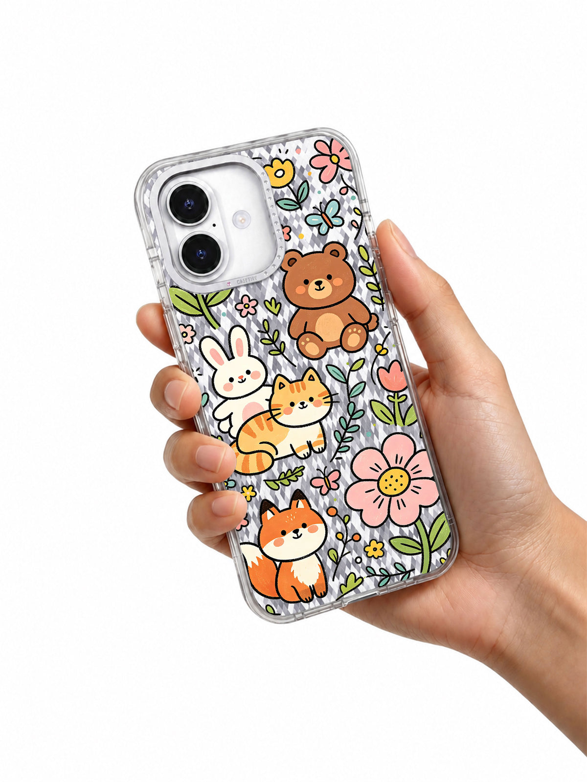 Cute Garden Animal Friends artwork gallery view 6 on an iPhone 17 case