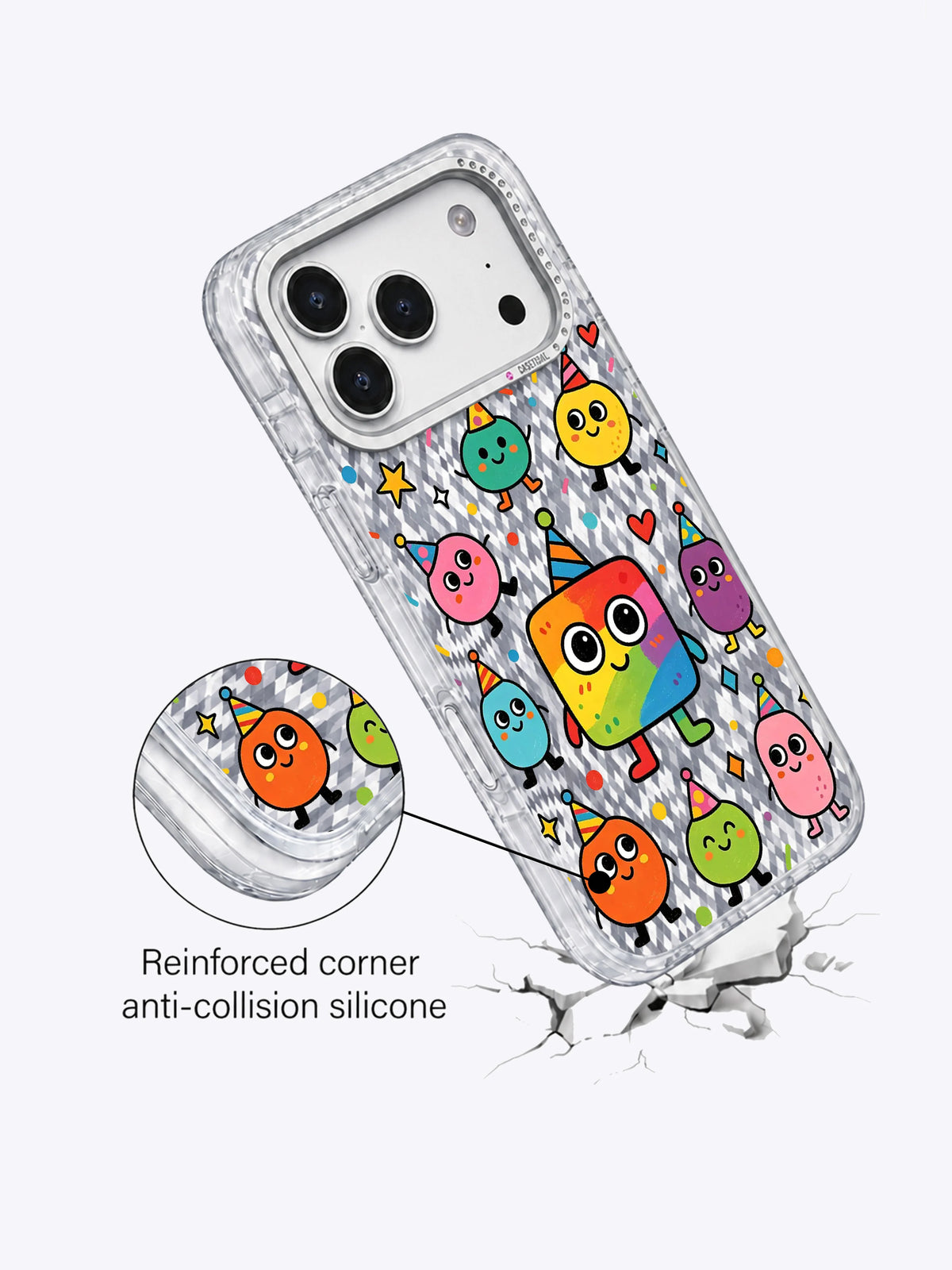 Kare Canavar Öz Sevgi görseli galeri görünümü 4 içeren iPhone 17 Pro Max kılıfı