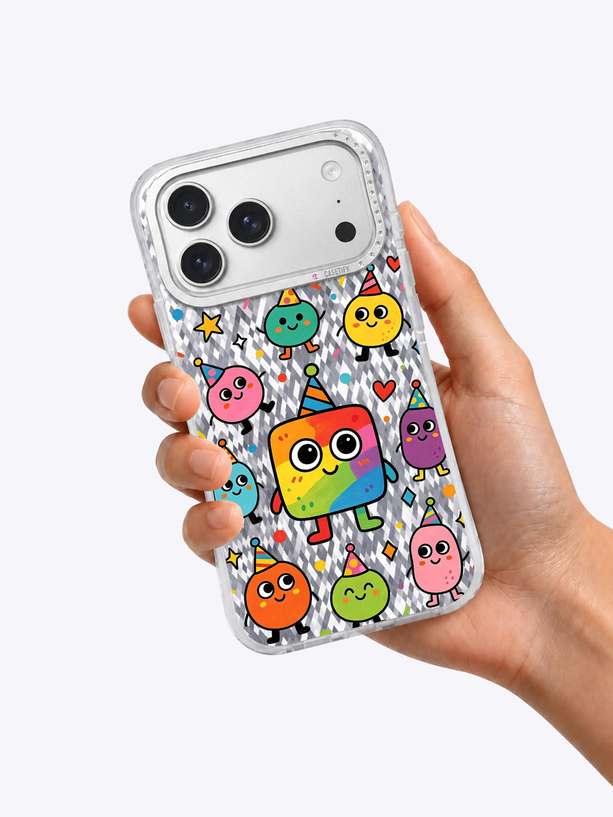 Kare Canavar Öz Sevgi görseli galeri görünümü 6 içeren iPhone 17 Pro Max kılıfı