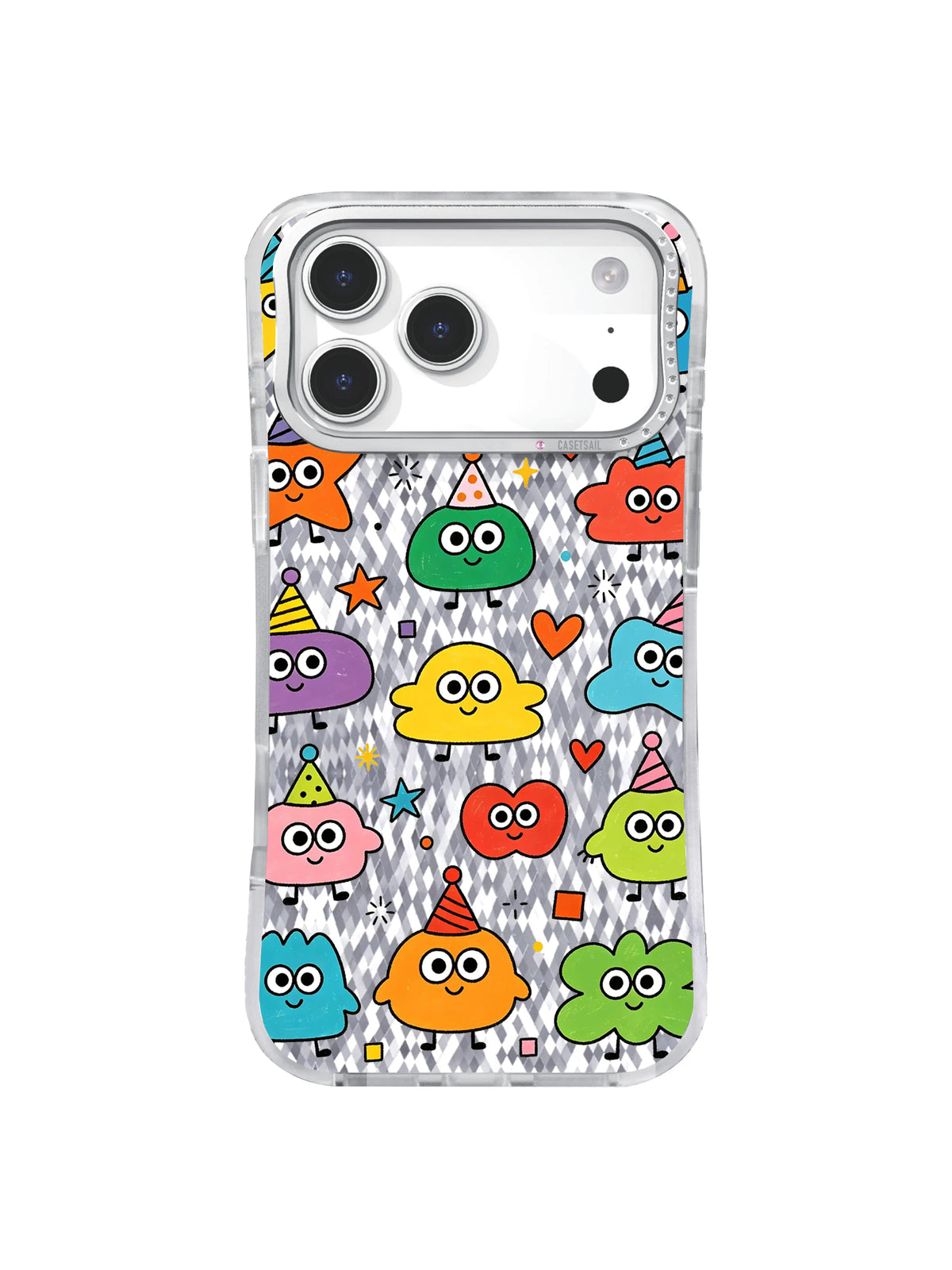 Shape Pageant pattern on an iPhone 17 Pro Max case