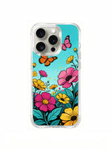 Sky and Butterflies iPhone 16 Pro Max Case - Aesthetic Floral PhoneCasing