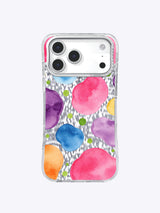 Premium Candy Neon Polka Dot Garden Art Case for iPhone 17 Pro Max | Lila Marrow Artist Collab
