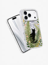 Midnight Garden Cats Floral iPhone 17 Pro Case
