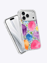 Premium Candy Neon Polka Dot Garden Art Case for iPhone 17 Pro Max | Lila Marrow Artist Collab