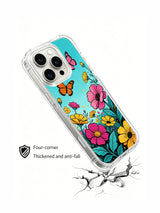 Sky and Butterflies iPhone 16 Pro Max Case - Aesthetic Floral PhoneCasing