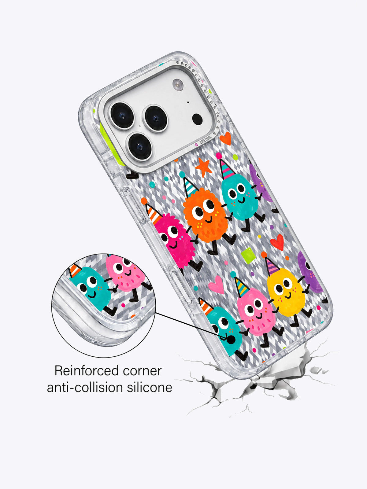 Şeker Canavarları Geçidi görseli galeri görünümü 4 içeren iPhone 17 Pro Max kılıfı