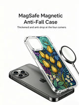 Golden Buds Secret Garden iPhone 13 Pro Max MagSafe Case - Aesthetic Floral