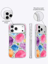 Premium Candy Neon Polka Dot Garden Art Case for iPhone 17 Pro Max | Lila Marrow Artist Collab