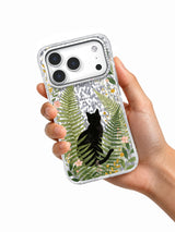 Midnight Garden Cats Floral iPhone 17 Pro Case