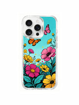 Sky and Butterflies iPhone 16 Pro Max Case - Aesthetic Floral PhoneCasing