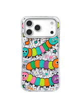 Whimsical Tempo pattern on an iPhone 17 Pro Max case