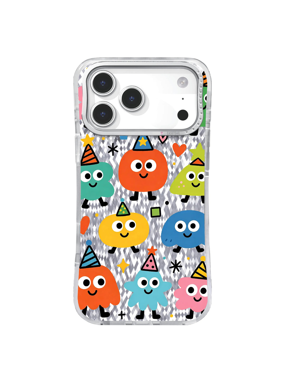 Tiny Cosmos pattern on an iPhone 17 Pro Max case