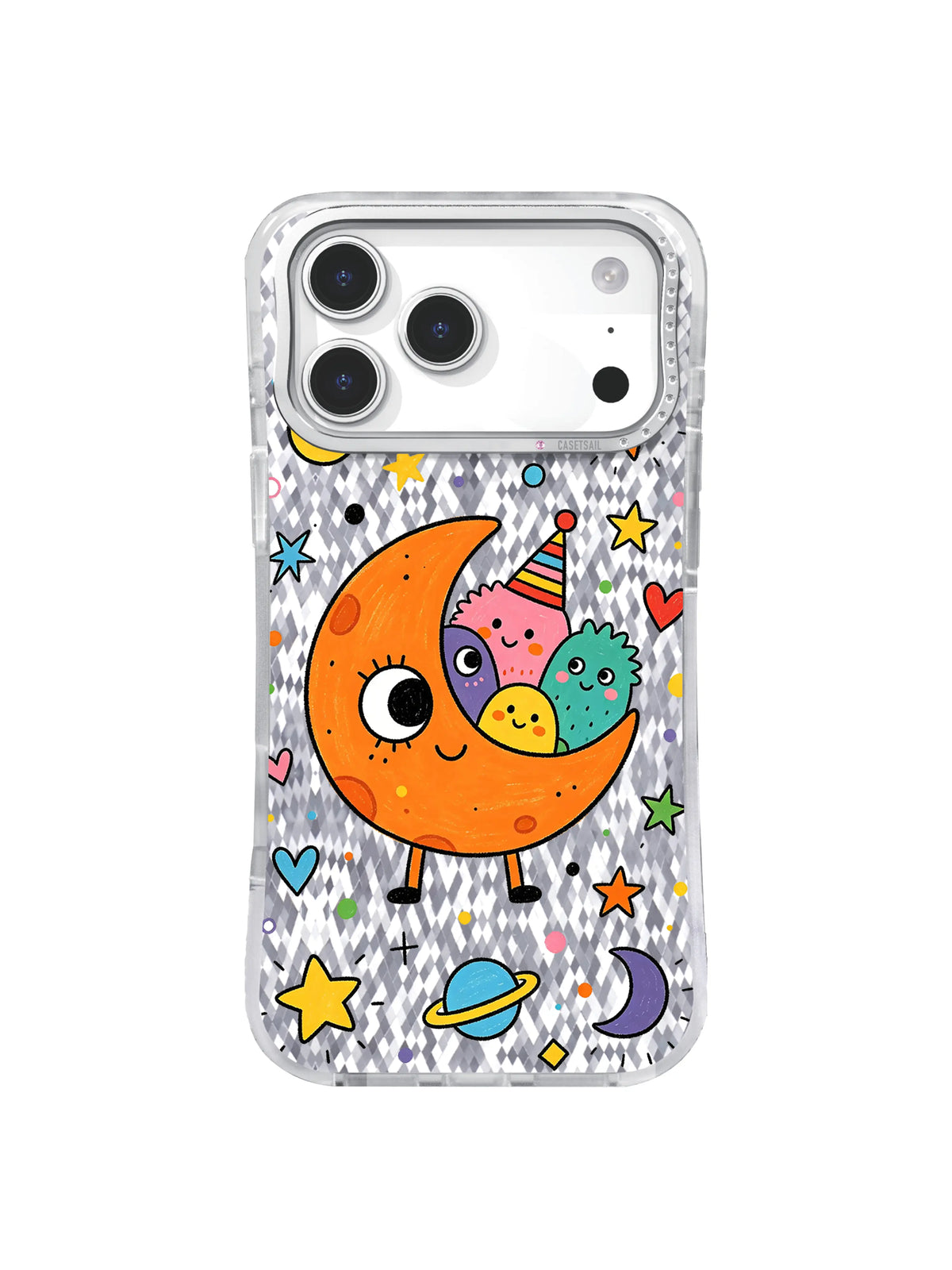 Dot Serenity pattern on an iPhone 17 Pro Max case