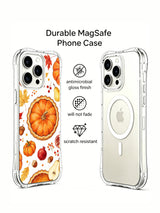 Harvest Pumpkin Pie Garden: Printed rear view beside a case interior with a circular ring.
