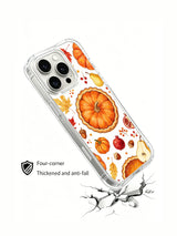 Harvest Pumpkin Pie Garden: Angled case above an illustrated cracked surface.