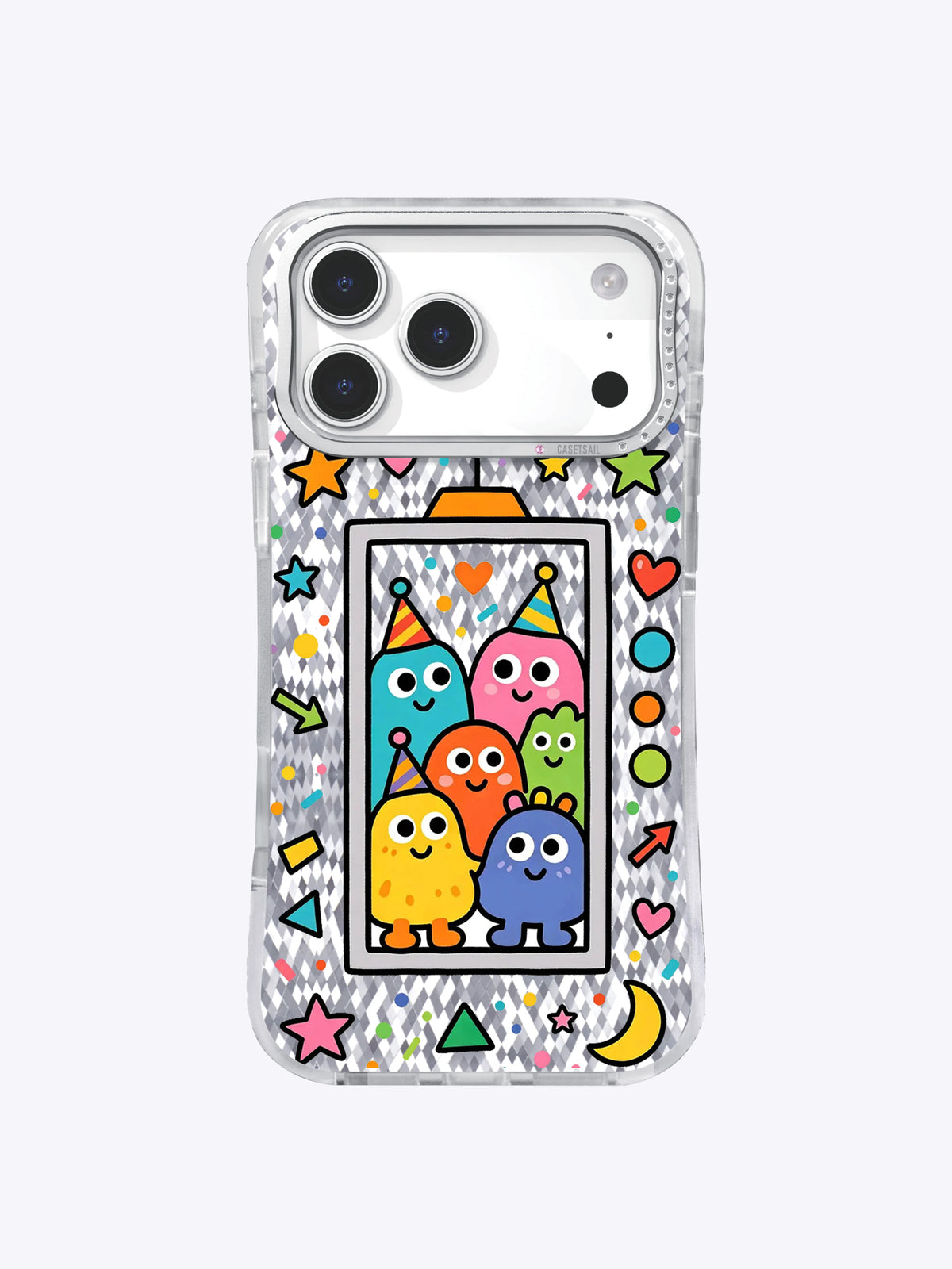 Whimsical Dream Monster Elevator artwork gallery view 1 on an iPhone 17 Pro Max case