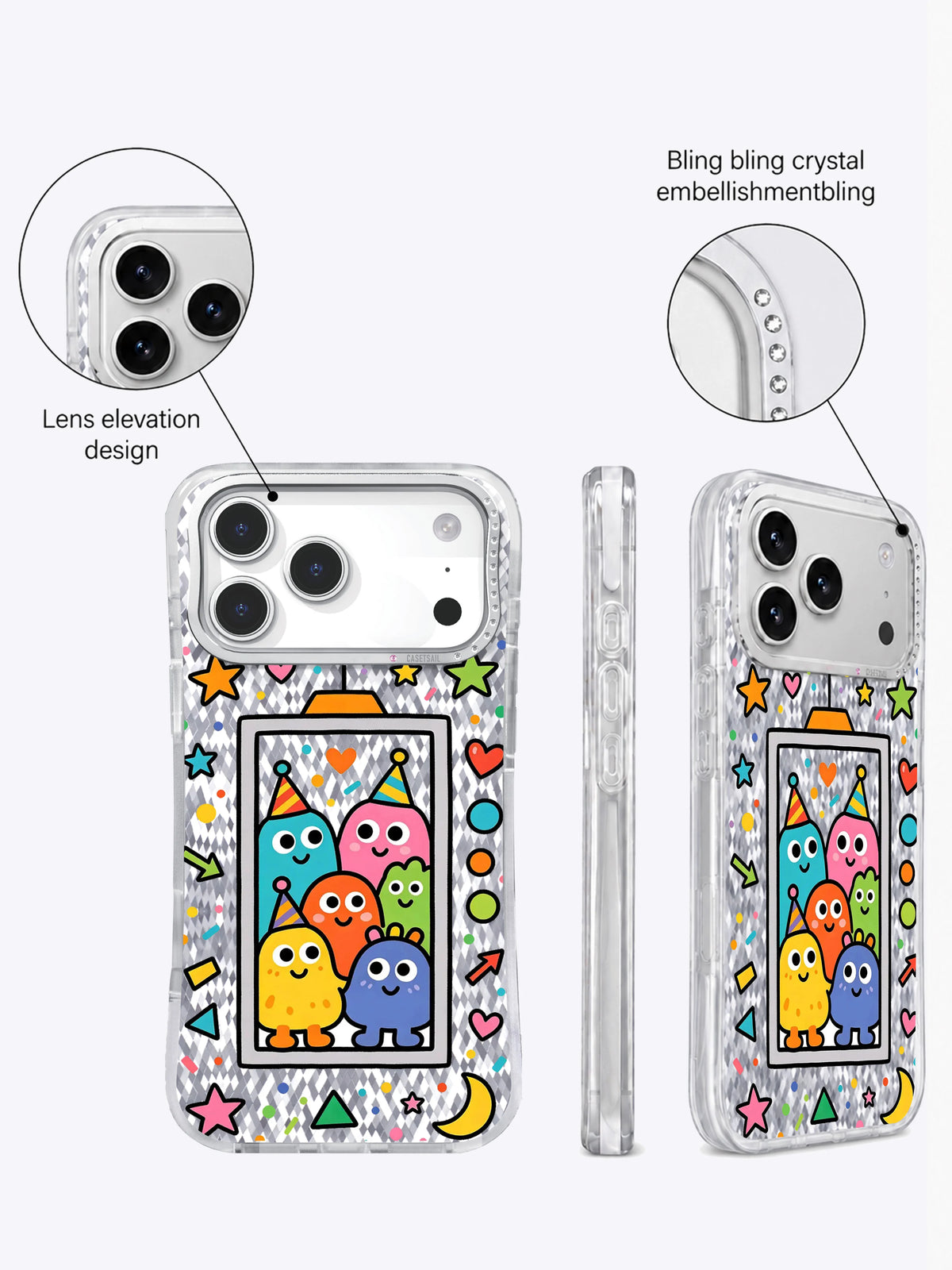 Whimsical Dream Monster Elevator artwork gallery view 5 on an iPhone 17 Pro Max case