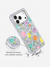 Magic Flower Balloon Garden iPhone 17 Pro Case – Watercolor Art